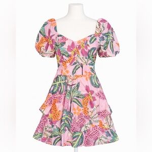 Floral Puff Sleeve Dress